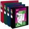 Avery Durable View 3 Ring Binders, 2 Inch Slant Rings, 530-Sheet Capacity, DuraHinge, 2.8 Inch Wide Spine, Customizable Clear Covers and Spine, Assorted Dark Colors (4-Pack of 05638)